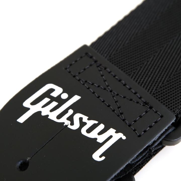 gibson-สายสะพายกีตาร์ไฟฟ้า-สายสะพายกีตาร์โปร่ง-2-ของแท้-รุ่น-regular-style-jet-black-สีดำ