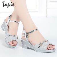 รองเท้าส้นสูง Topie สำหรับผู้หญิง MODE Korea รองเท้าแตะส้นสูง2023 Kasut Wedges Perempukan SP2202