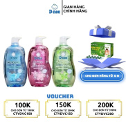 COMBO 2 Chai Sữa tắm gội toàn thân Dnee cho bé 800ml