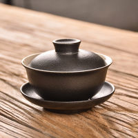 TANGPIN black japanese ceramic teapot gaiwan tea cup ceramic tea sets kung fu tea set 100ml