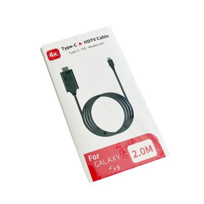USB C Ke HDTV 4K Yang Kompatibel dengan HDMI untuk Samsung Galaxy Note 8 9 S10 Plus Tipe C Ke Adaptor Kabel Yang Kompatibel dengan HDMI