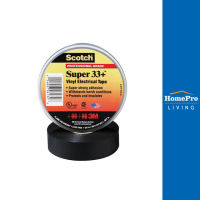 HomePro เทปพันสายไฟ  SUPER 33+ 66 ฟุต สีดำ แบรนด์ 3M