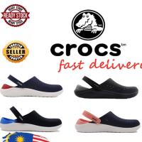 "Ready Stock"Crocs LiteRide ™ Unisex Duet Sport Clog รองเท้าชายหาดแท้รองเท้าแตะกลางแจ้ง