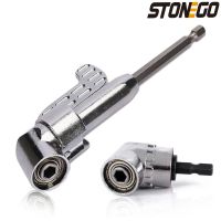 STONEGO 1PC 105 Degrees 1/4 quot; Extension Hex Drill Bit Adjustable Hex Bit Angle Driver Screwdriver Socket Holder Adaptor Tools