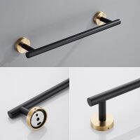 ELLEN Bathroom Accessories Toilet Paper Holder Towel Holder Set Bath Shower Towel Ring Robe Hook Black Hardware ELB5600