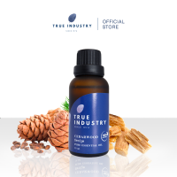 True Industry | น้ำมันหอมระเหย 100% ไม้ซีดาร์ (Pure Cedarwood Essential Oil) สำหรับใส่เครื่องพ่นอโรม่า แถมฟรีจุกหยด