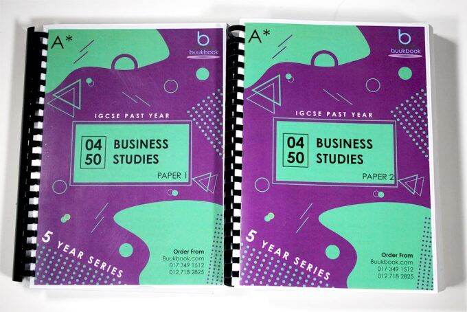 IGCSE Business Studies 0450 Past Year Papers | Paper 1 Paper 2 | Lazada