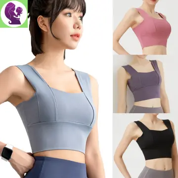 Purple Yoga Vest Sports Bra Shockproof Yoga Underwear U-shaped