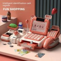 New ChildrenS Multifunctional Cash Register Can Scan Code Toy Simulation Convenience Store Supermarket Mini Cash Register Girl