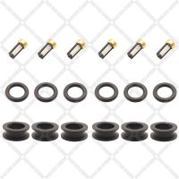 6 set Fuel Injector Service Repair Kit Filters Orings Grommets for 99-05 Suzuki Grand Vitara 01- 04 Chevrolet Tracker JS28-7