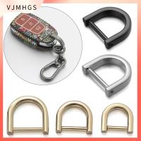 VJMHGS โลหะ อุปกรณ์เสริมสายคล้องกระเป๋า ถอดได้ หัตถกรรมเครื่องหนัง เปิดสกรู เข็มกลัด D แหวนหัวเข็มขัด