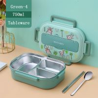 ▣ Lunch Box 316 Stainless Steel Bento Box Monkey Leak-Proof Food Container Box Microwae Heating For School Kids Office WorkerTH