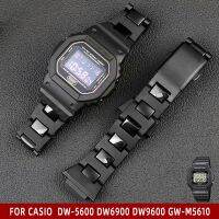 （Bar watchband）Casio สายนาฬิกา GW-M5610 DW9600 DW6900 DW-5600,สายรัดข้อมือหัวเข็มขัดเหล็กยาว16มม. สำหรับผู้ชาย