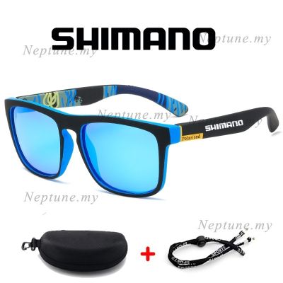 SHIMANO แว่นตากันแดดโพลาไรซ์สำหรับผู้ชาย,เดินป่าตั้งแคมป์ขับรถตกปลาแว่นตากันแดดคลาสสิก UV400กีฬากลางแจ้ง