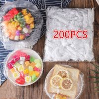 Disposable Plastic Bag Elastic Food Lids For Fruit Bowl Cups Shower Cap Storage Kitchen Fresh Keeping Saver Bag 10/200Pcs