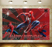 [ในสต็อก] Spidermans 125*80ซม. 3D การ์ตูนพื้นหลังผ้า Tapestries &amp; Hangings อะนิเมะวันเกิดเด็กร้อยวันธีมถ่ายภาพพื้นหลังผ้า