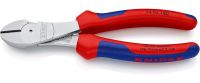 KNIPEX 74 05 180 High Leverage Diagonal Cutters, Chrome Plated, 7.09 Inches