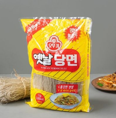 วุ้นเส้นเกาหลีและซอส จับแช ทังมยอน ottogi korean vermicelli for topping 옛날사리당면100g/1kg 잡채양념 maeil jabche sauce 100g