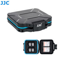 JJC SD Card Case Holder With Lanyard Water-Resistant Memory Card Case For 4 SD 8 Micro SD Cards