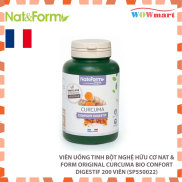 Viên uống tinh bột nghệ hữu cơ Nat & Form Original Curcuma Bio Confort