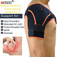 Adjustable Left Right Shoulder Support Breathable Sports Single Shoulder Back Brace Shoulder Guards Strap Wrap Correction Band