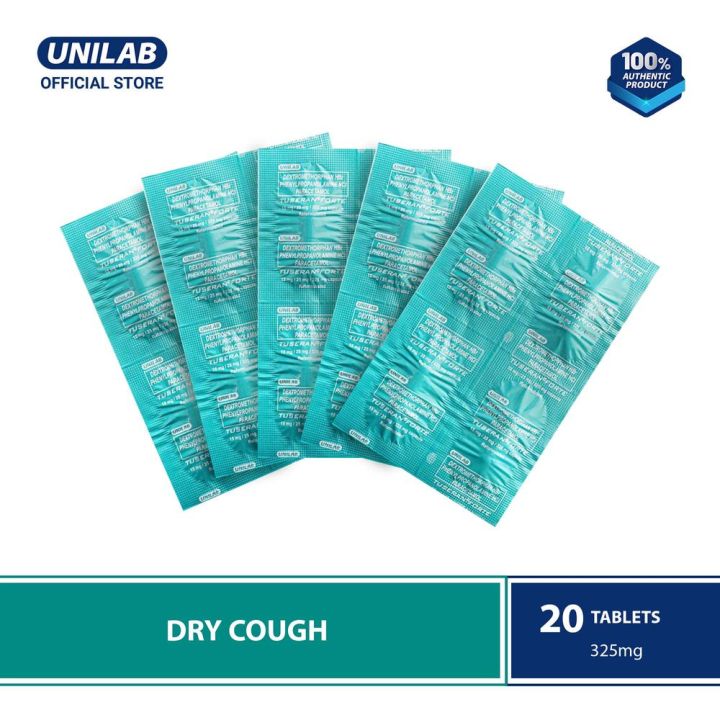 Unilab Tuseran Forte 20 Tablets - Medicine for Relief of Cough, Colds ...