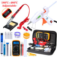 80W220V solder tools Soldering iron kit 20W Hot Melt Glue Mini Electric Heat Temperature Repair Tool DIY Welding Tool Kits