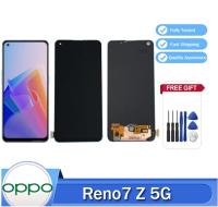 ของแท้สำหรับ OPPO Reno7 Z 5G CPH2343จอแสดงผล LCD AMOLED อะไหล่หน้าจอสัมผัสสำหรับ Reno 7Z LCD 6.43"