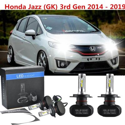 New ไฟหน้ารถยนต์ LED H4 สําหรับ Honda Jazz (GK) รุ่น 3 ปี 2014-2019