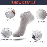 5 PairsSet Mens Short Socks Bamboo Fiber Ankle Socks Man High Quality Summer Winter Business Breathable Black Male Dress Sock