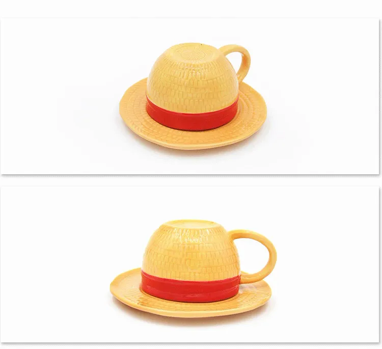 Anime One Piece Cosplay Mug Water Cup Creative Three Brothers Hat