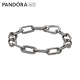 Pandora Me Space Grey Ruthenium-plated link bracelet เครื่องประดับ สร้อยข้อมือ สีเทาเข้ม เทาเข้ม สร้อยข้อมือสีเทาเข้ม สร้อยข้อมือเทาเข้ม ชาร์ม