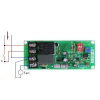 Ac100v-220V นาฬิกาจับเวลาปรับได้รีเลย์ควบคุมปิดแผงไฟฟ้าสำหรับพัดลมดูดอากาศ