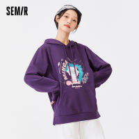 Semir เสื้อคู่ฤดูใบไม้ร่วงใหม่หลวมคู่สไตล์ Tide ยี่ห้อการ์ตูน Hooded Top Hoodie MenS Top Tide