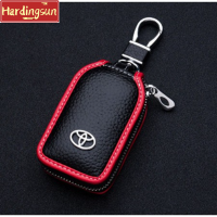 Hardingsun คีย์สมาร์ทจากระยะไกลเคสหนังพร้อมพวงกุญแจ,วีออสยาริสโตโยต้า Vigo Altis Rush Innova Revo กระเป๋ากุญแจ