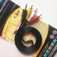 iRemax สาย AUDIO สายสัญญาณภาพและเสียง Stereo Cable 3.5 To AV Cable 0.95m (Black)