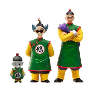 ZZOOI Anime Dragon Ball Z Figures Tien Shinhan Chiaotzu Crane Immortal Action Figures PVC Crane School Collection Model Toys Gifts