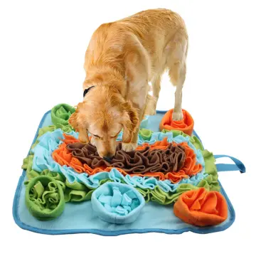 Pet Dog Snuffle Mat Pet Sniffing Training Blanket Detachable Fleece Pads Dog  Mat Relieve Stress Nosework Puzzle Toy Pet Nose Pad