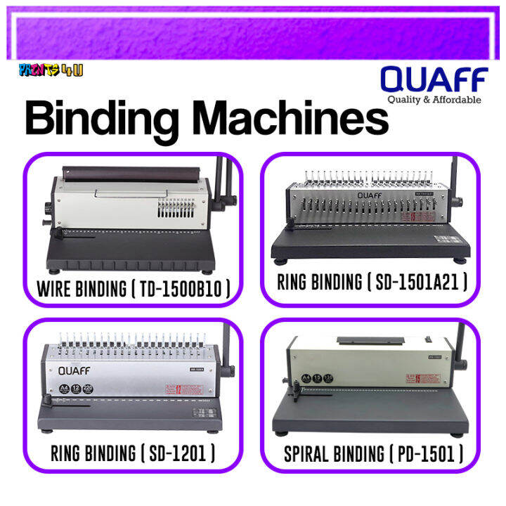 Quaff Binding Machine A4 Size Heavy Duty Binder Lazada PH