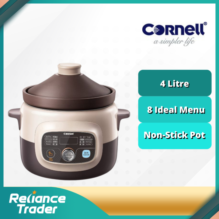 CORNELL 4 Liter ungu Clay Digital Slow Cooker CSCE40PC Lazada