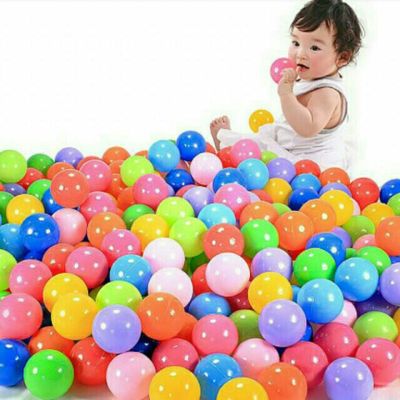 ลูกบอลพลาสติกแบบนุ่ม สำหรับเด็กเล่นในสระว่ายน้ำ บ้านบอล ขนาด 5.5 ซม. จำนวน 25 ลูก