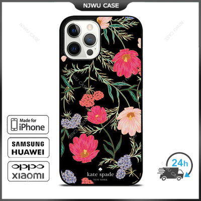 KateSpade Flower 3 Phone Case for iPhone 14 Pro Max / iPhone 13 Pro Max / iPhone 12 Pro Max / XS Max / Samsung Galaxy Note 10 Plus / S22 Ultra / S21 Plus Anti-fall Protective Case Cover