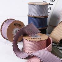 【hot】！ 5 Yards Falbala Ruffled Twill leaf 25/38MM Hair Bows Crafts Accessories YM2023030201