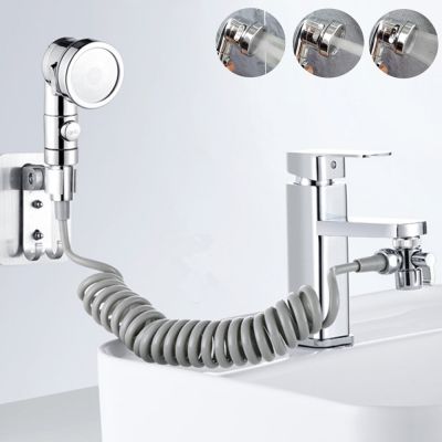Faucet External Shower Head Bathroom Kitchen Faucet Splitter Set Basin Tap Diverter Valve Shower Nozzle Set for Salon Showerheads