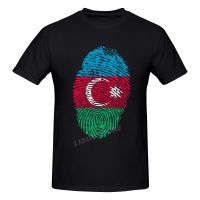 2022 Fashion Leisure Azerbaijan Fingerprint Country Flag T-Shirt Harajuku Streetwear 100% Cotton Graphics Tshirt S Tee Tops