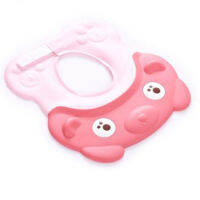 New Arrival Silicone Lovely Bear Adjustable Baby Child Shampoo Bath Shower Cap Hat Toddler Kid Wash Hair Visor Cap For Baby CareTH