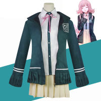 นักเรียนมัธยมเครื่องแบบอะนิเมะ D Anganronpa Nanami ChiaKi เครื่องแต่งกายคอสเพลย์แจ็คเก็ตแขนยาวกระโปรงสั้น Loli กระโปรง