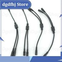 Dgdfhj Shop 10A 24v 36v 12V 1 male female to 2 way male female DC Power supply adapter connector extension Splitter Cable 5.5mmx2.1mm Plug