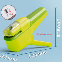 Stapleless Stapler Mini Portable Plastic Stapler Safe Paper Stapling Without Staples School Office Bookbinding Supplies