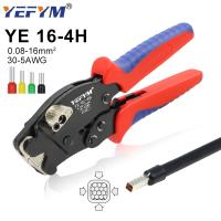 Ferrule Crimping Tool YE 16-4H Tubular Terminals 0.08-16mm²/30-5AWG Mini pliers Adjust knob To Control Electrical Clamps YEFYM  Pliers